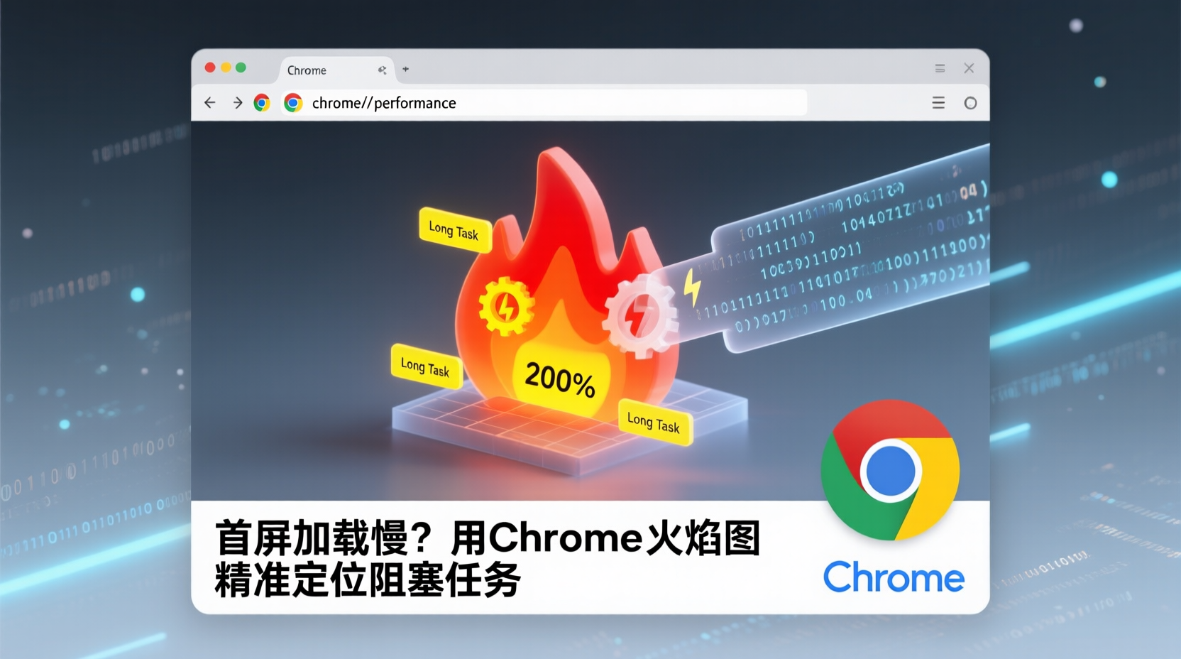 首屏加载慢?用 Chrome 火焰图精准定位阻塞任务